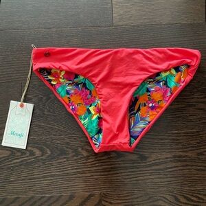 NWT Maaji Mango Sublime Reversible Bikini Bottom Small Pink / Tropical
